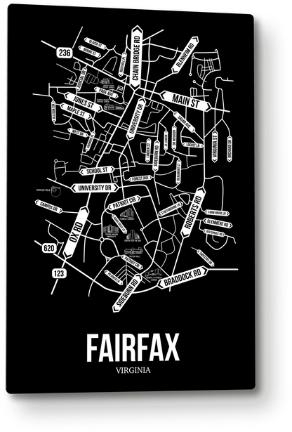 Fairfax, Virginia street map