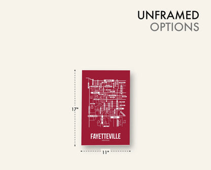 Fayetteville, Arkansas street map