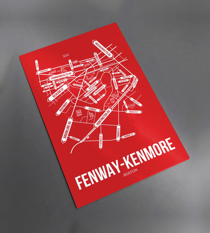 Fenway Kenmore, Boston, MA street map