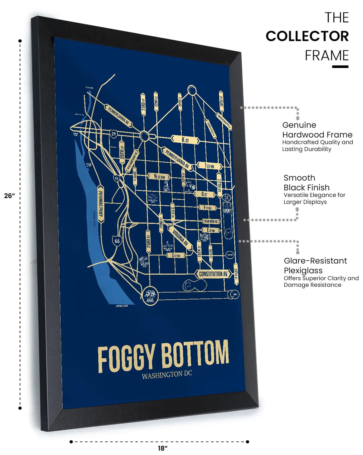 Foggy Bottom, Washington DC street map
