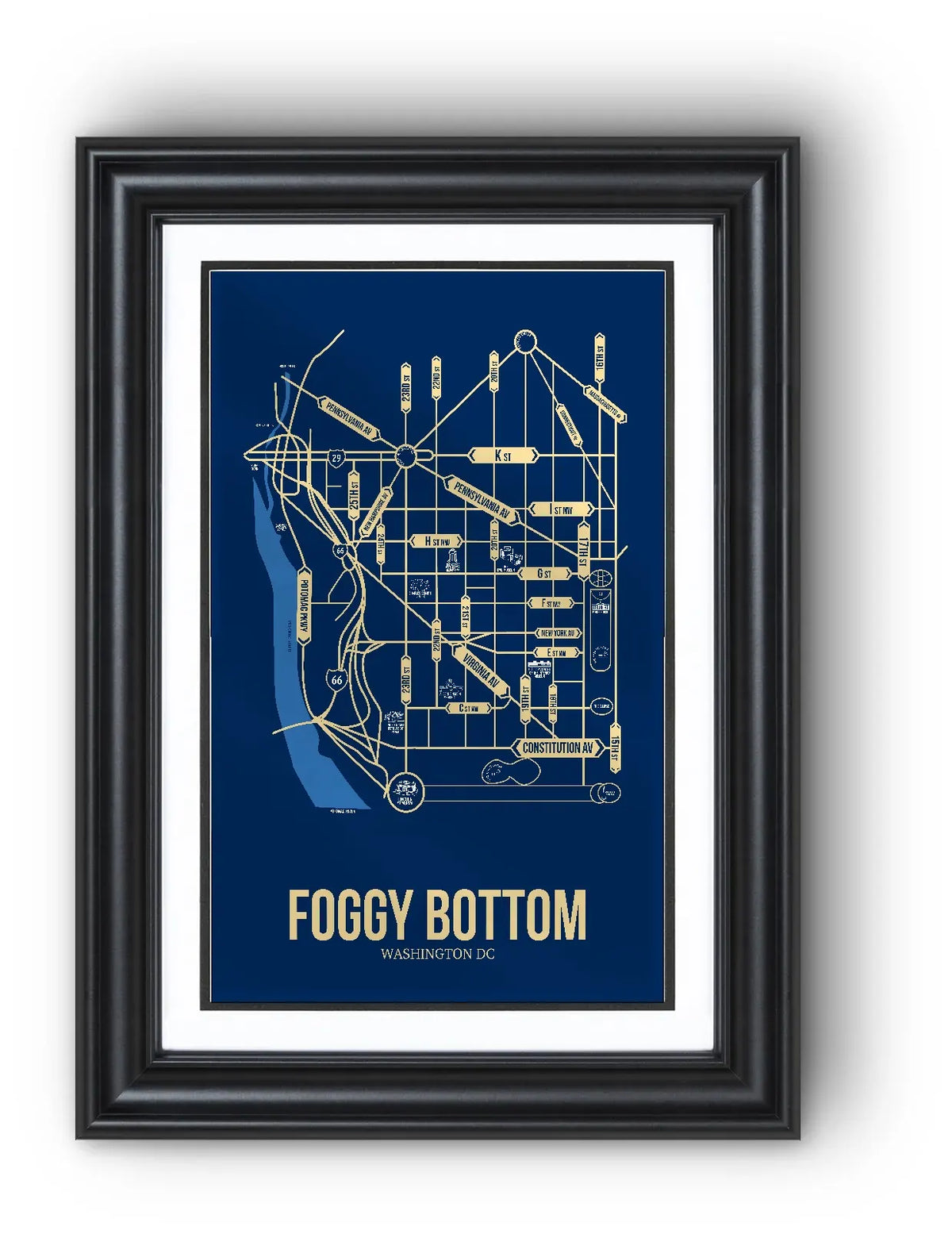 Foggy Bottom, Washington DC street map