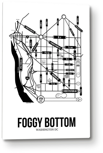 Foggy Bottom, Washington DC street map