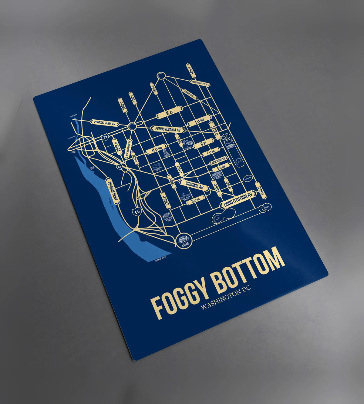 Foggy Bottom, Washington DC street map
