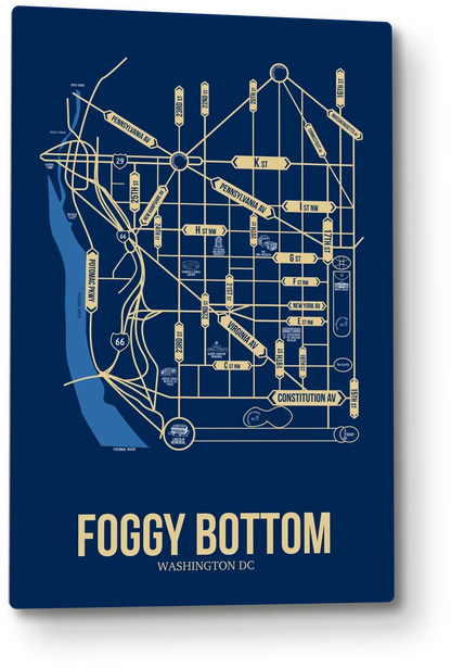 Foggy Bottom, Washington DC street map
