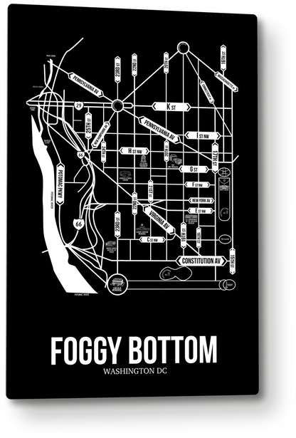 Foggy Bottom, Washington DC street map