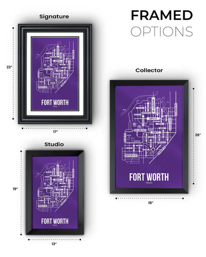 Fort Worth, Texas street map