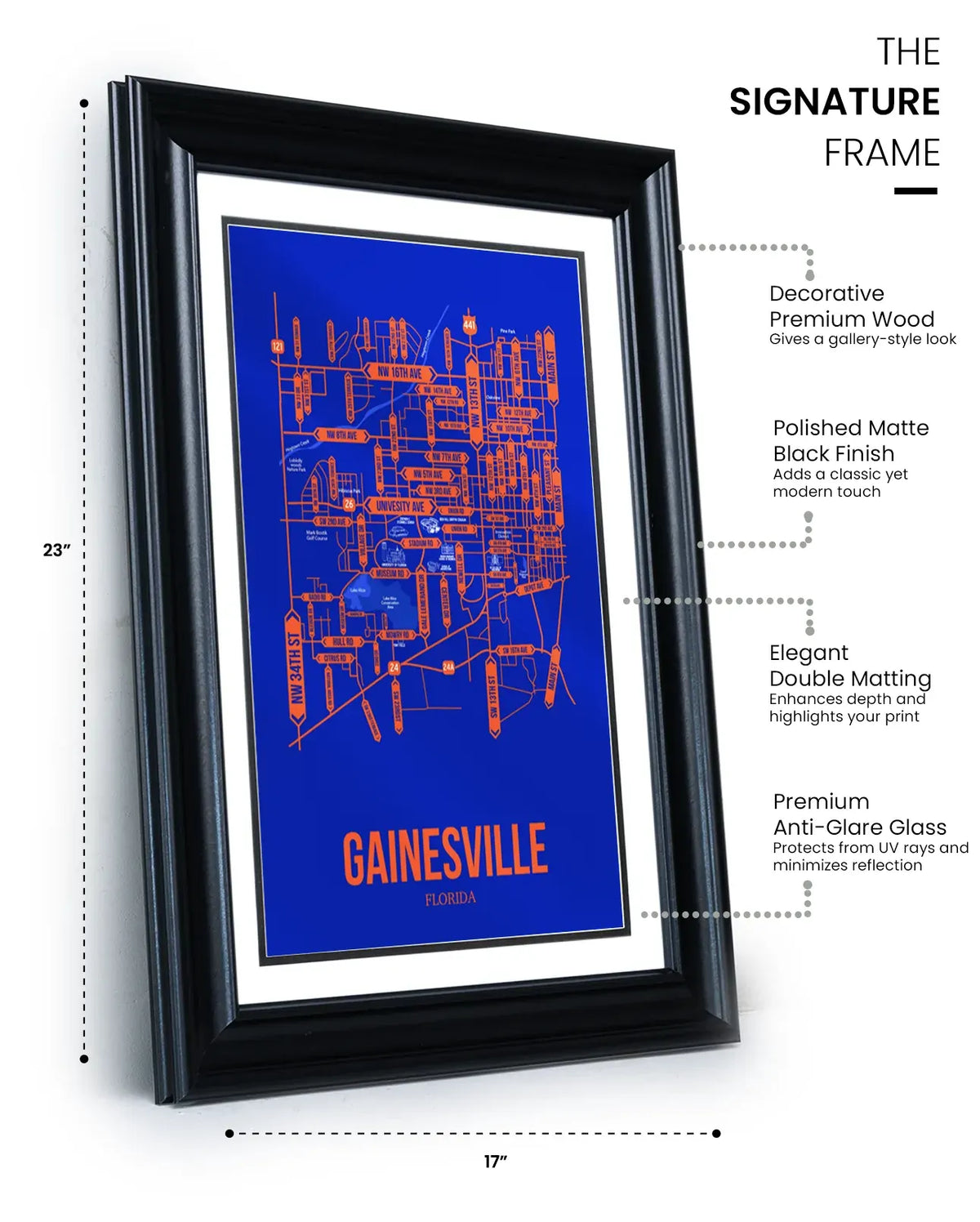 Gainesville, Florida street map