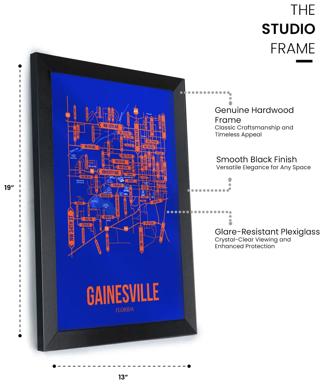 Gainesville, Florida street map