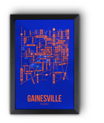 Gainesville, Florida street map