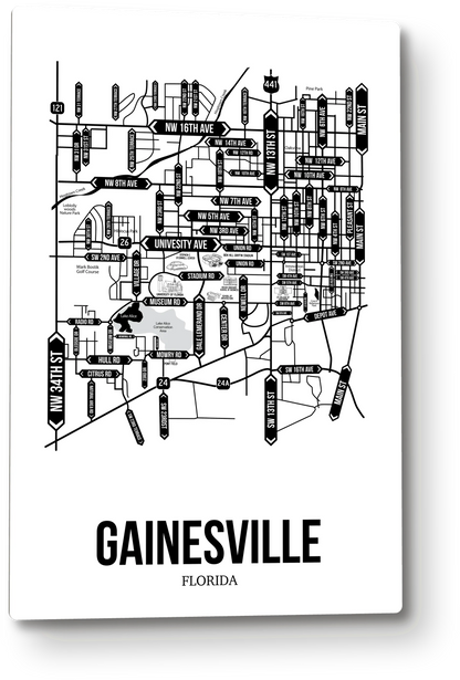 Gainesville, Florida street map