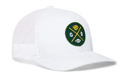 Green Bay Football Trucker Hat  |  GB X Snapback
