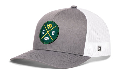 Green Bay Football Trucker Hat  |  GB X Snapback