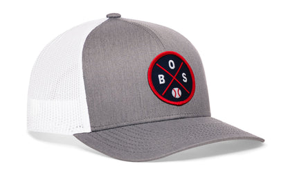 Boston Trucker Hat  |  BOS X Baseball Snapback