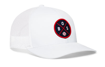 Boston Trucker Hat  |  BOS X Baseball Snapback
