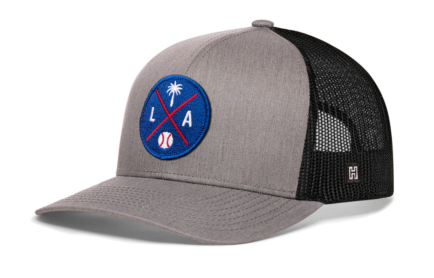 Los Angeles Trucker Hat  |  Blue LA X Baseball Snapback