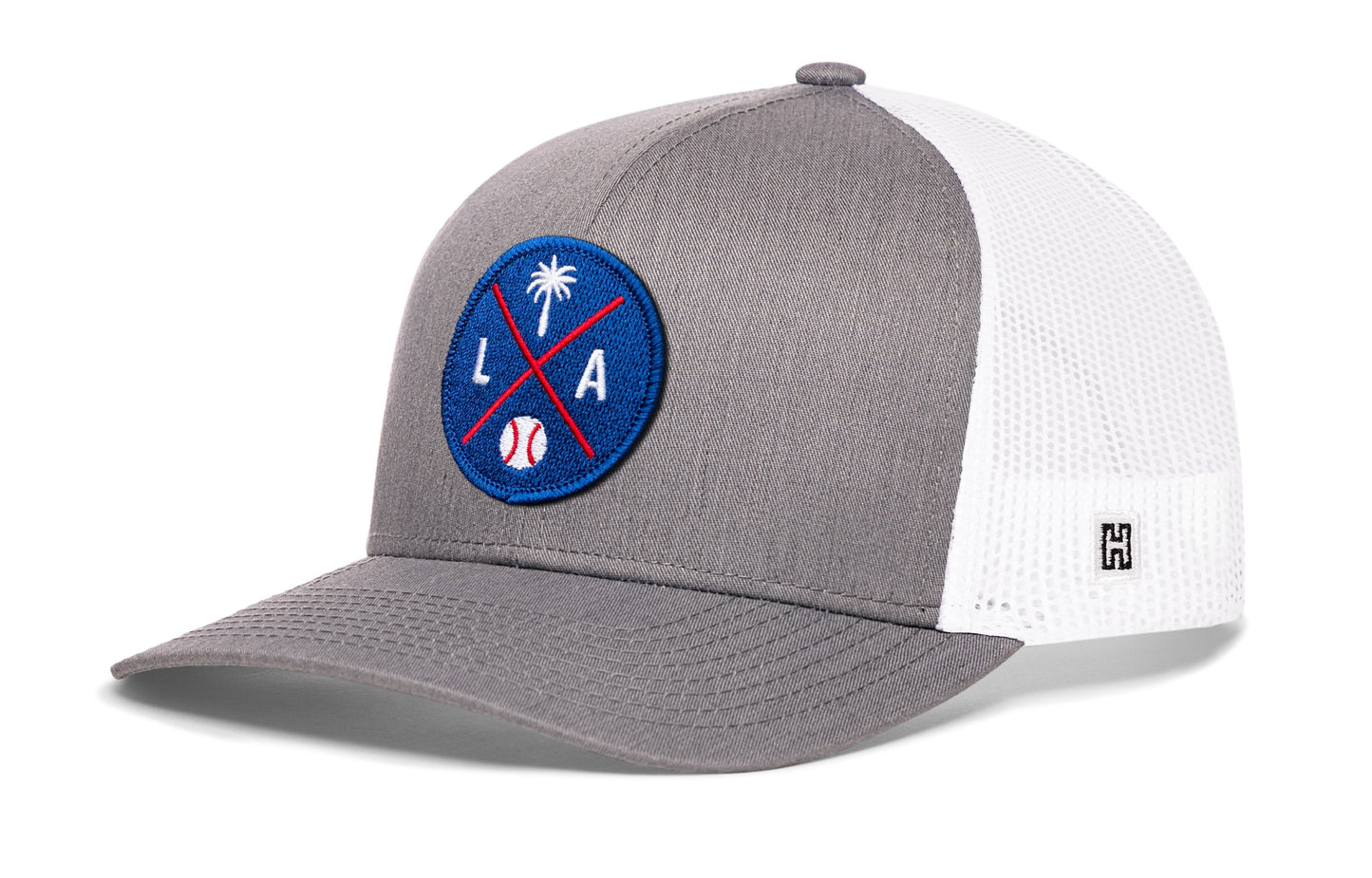Los Angeles Trucker Hat  |  Blue LA X Baseball Snapback