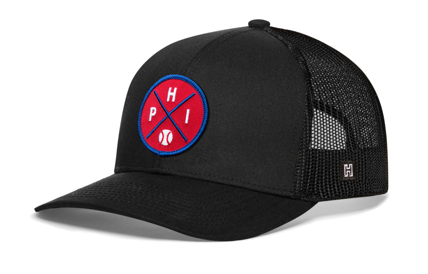 Philadelphia Trucker Hat  |  PHI X Baseball Snapback
