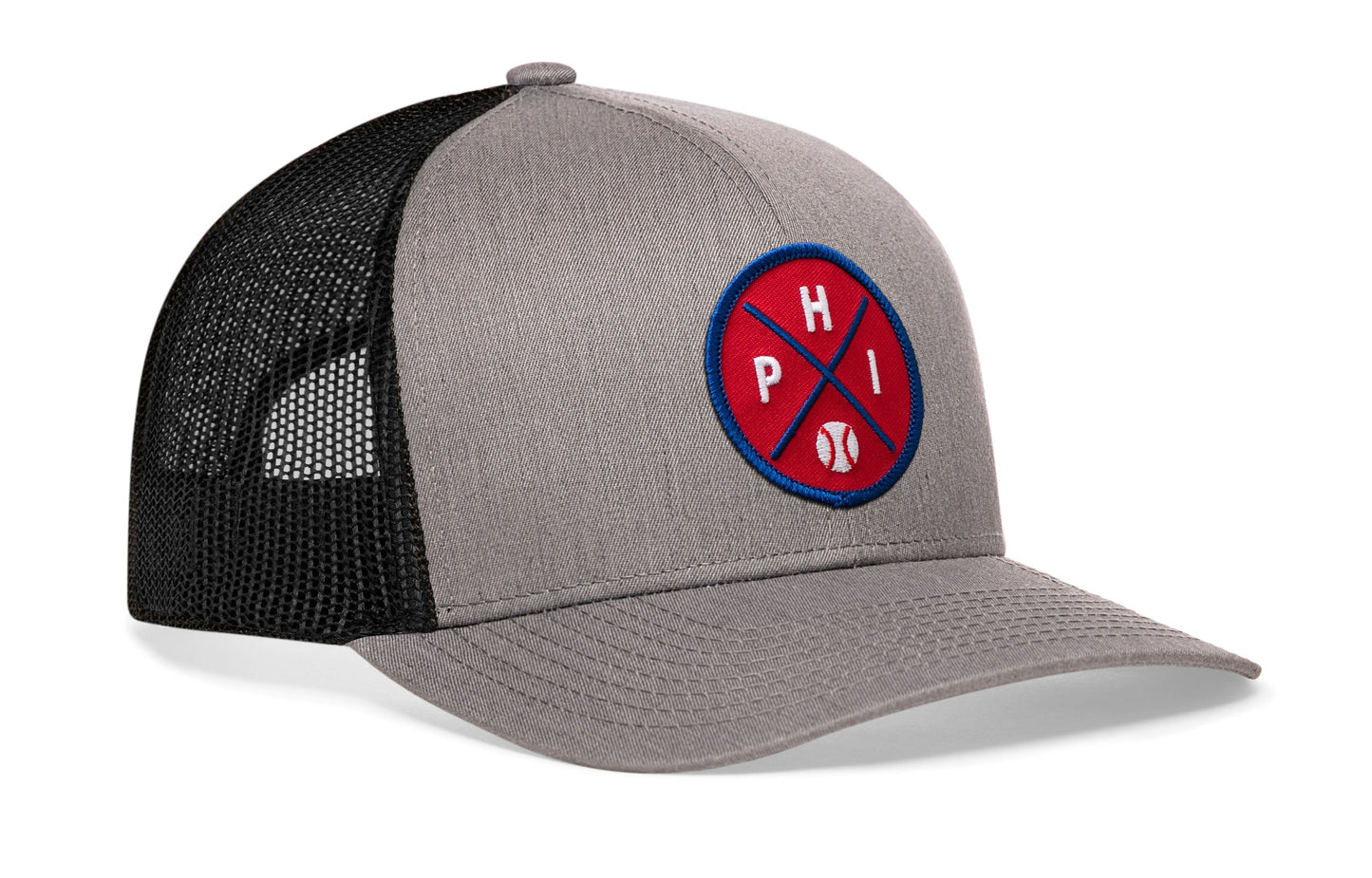 Philadelphia Trucker Hat  |  PHI X Baseball Snapback