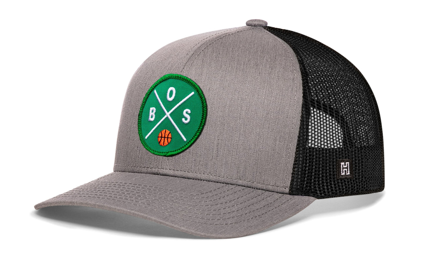 Boston Trucker Hat  |  BOS X Basketball Snapback