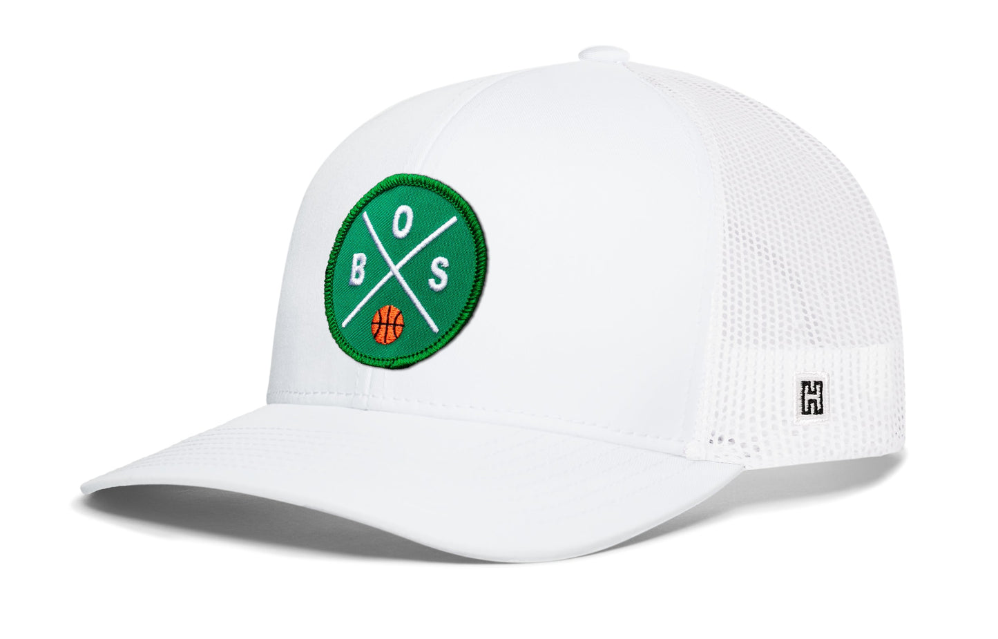 Boston Trucker Hat  |  BOS X Basketball Snapback