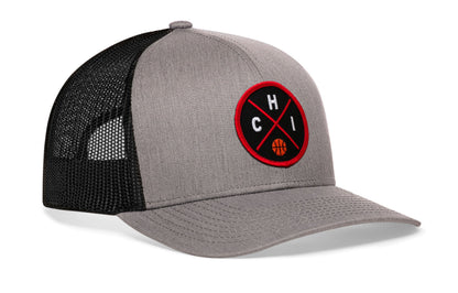 Chicago Trucker Hat  |  CHI X Basketball Snapback