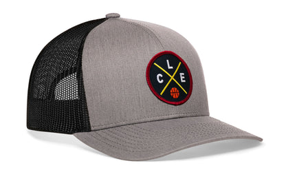 Cleveland Trucker Hat  |  CLE X Basketball Snapback
