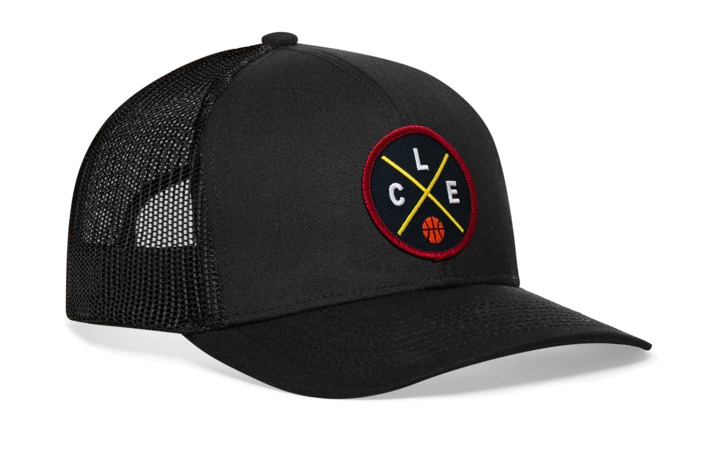 Cleveland Trucker Hat  |  CLE X Basketball Snapback