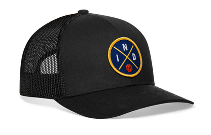 Indiana Trucker Hat  |  IND X Basketball Snapback