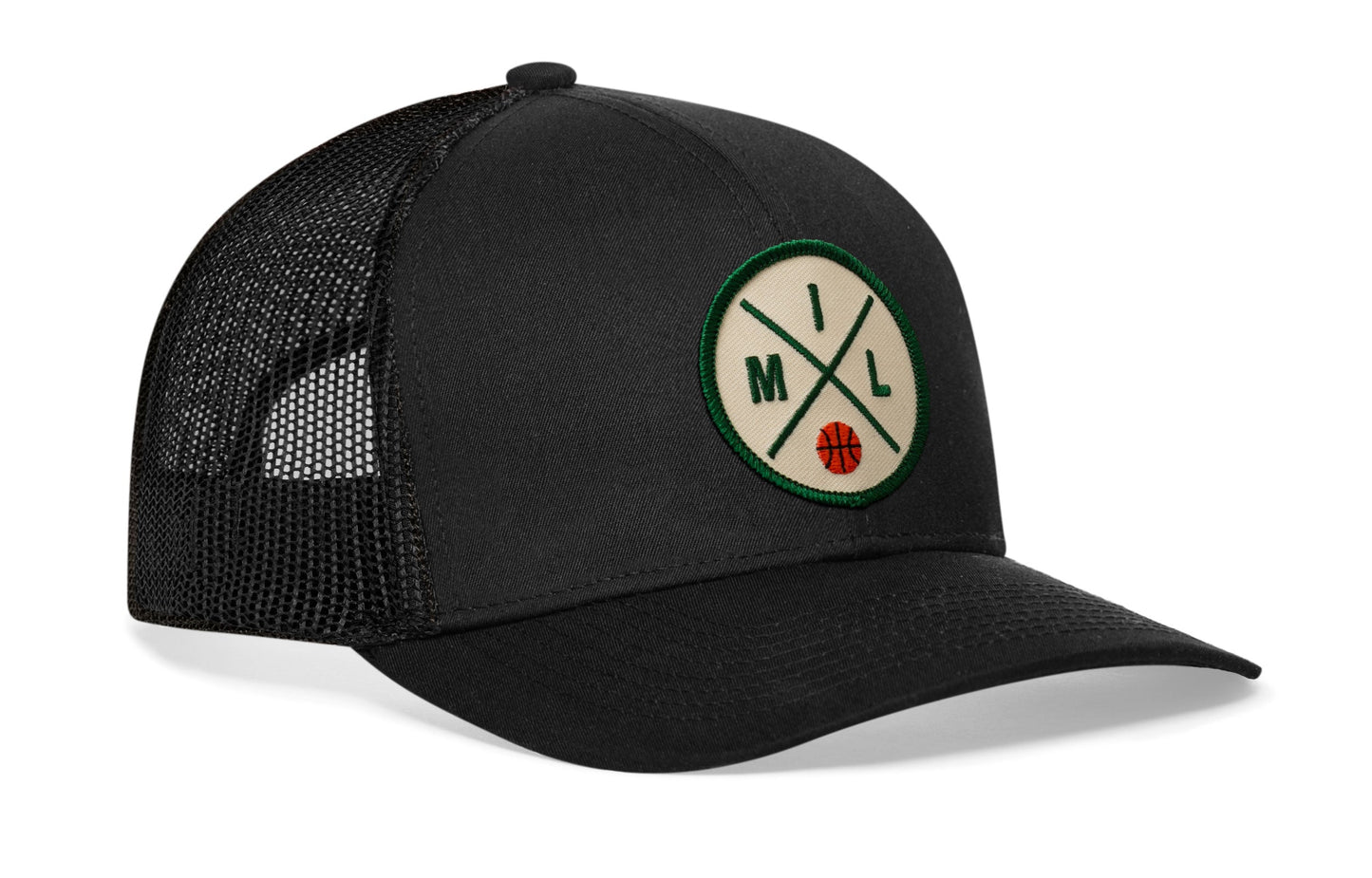 Milwaukee Trucker Hat  |  MIL X Basketball Snapback