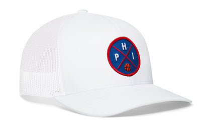 Philadelphia Trucker Hat  |  PHI X Basketball Snapback