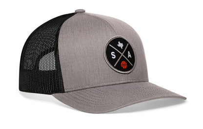 San Antonio Trucker Hat  |  SA X Basketball Snapback