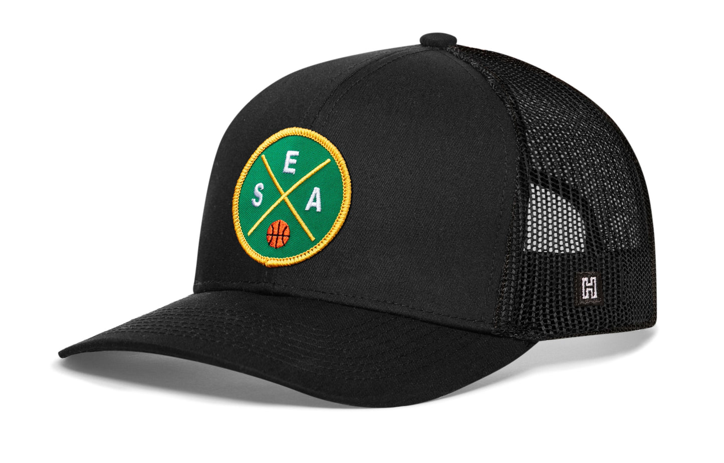 Seattle Trucker Hat  |  SEA X Basketball Snapback