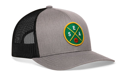Seattle Trucker Hat  |  SEA X Basketball Snapback