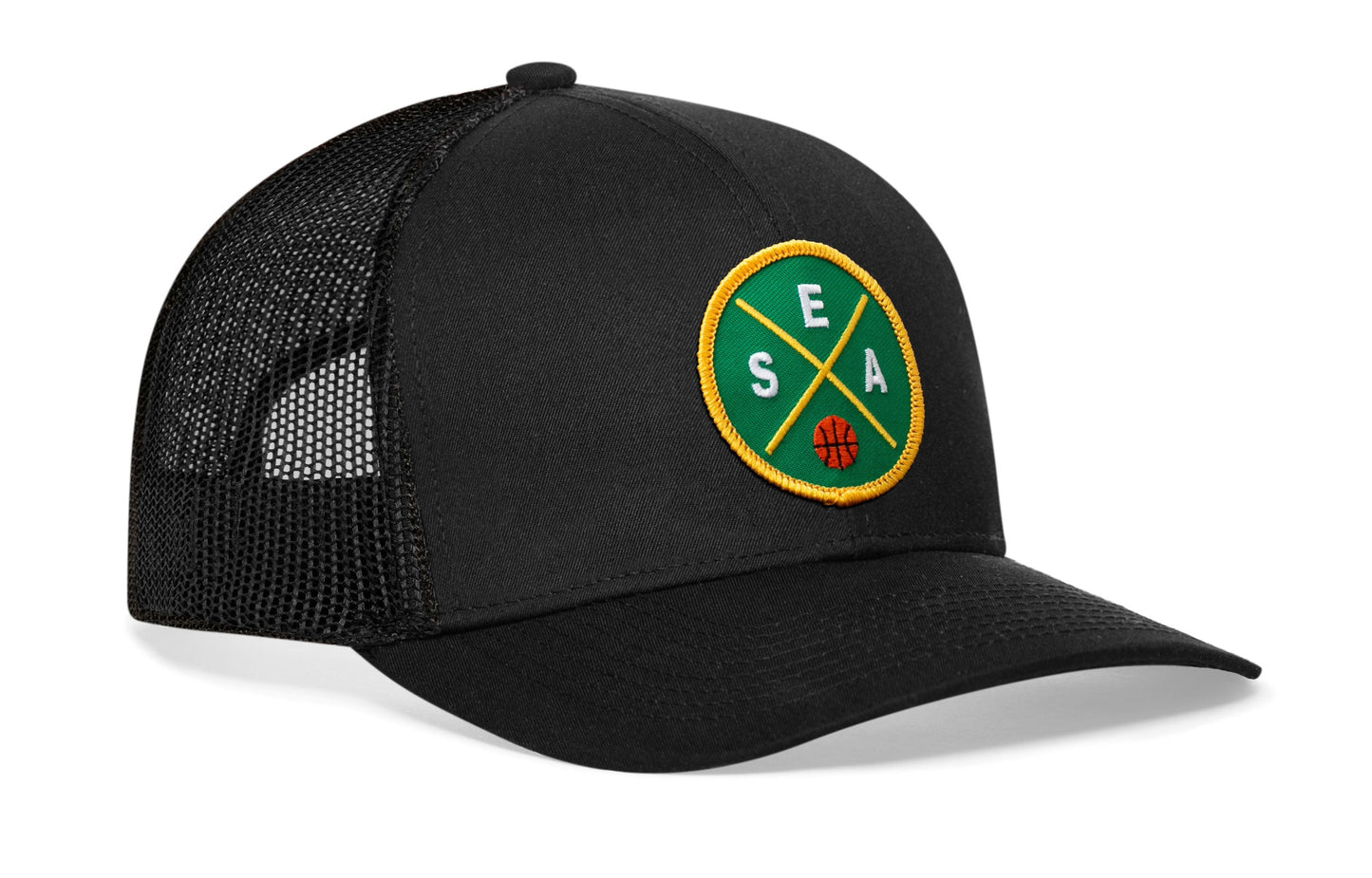 Seattle Trucker Hat  |  SEA X Basketball Snapback