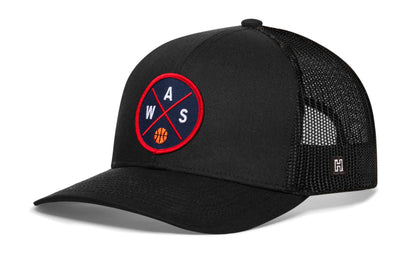 Washington DC Trucker Hat  |  WAS X Basketball Snapback