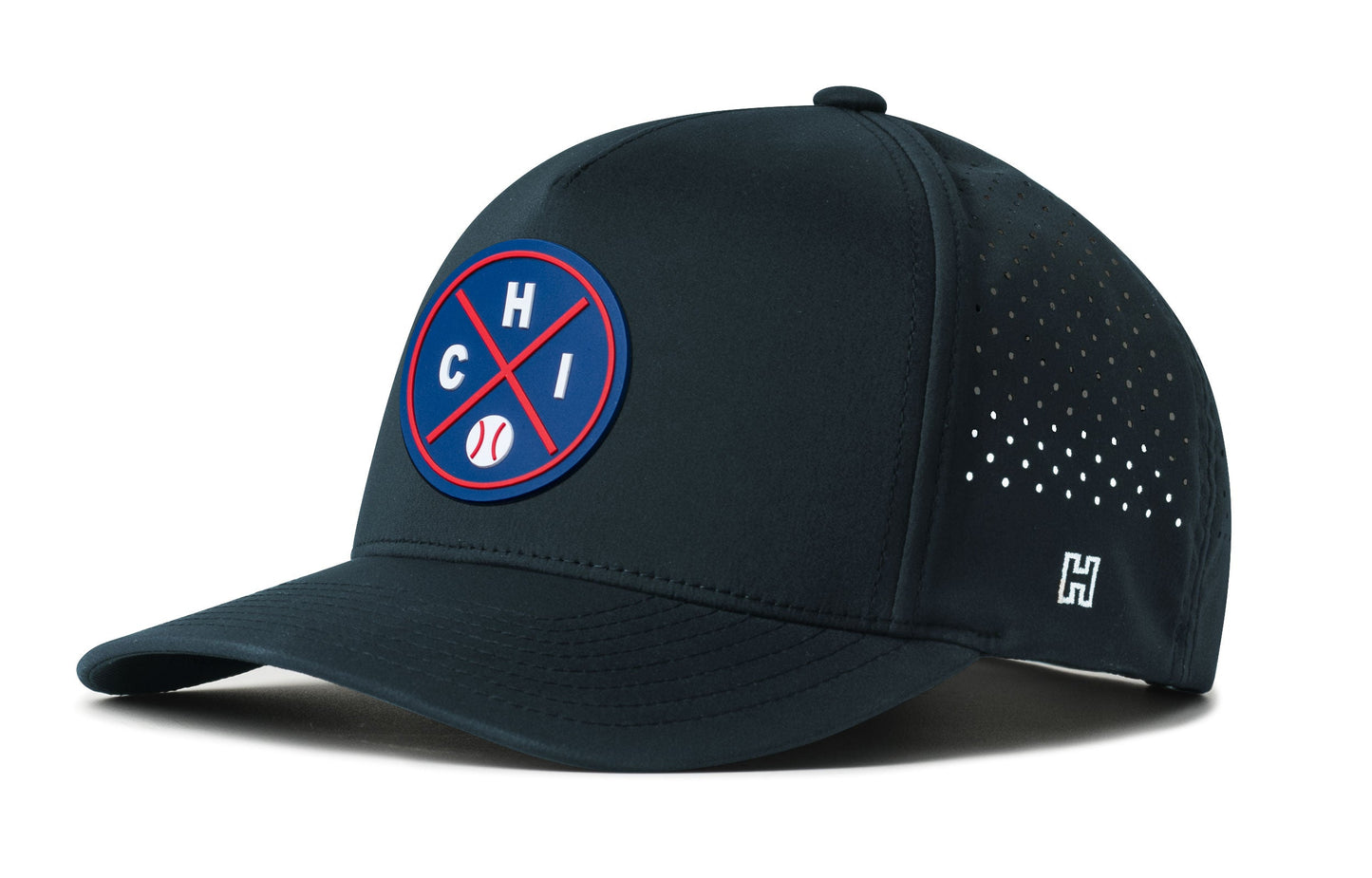 Chicago Baseball Performance 5-Panel Hat  |  Blue CHI X Flexfit® Snapback