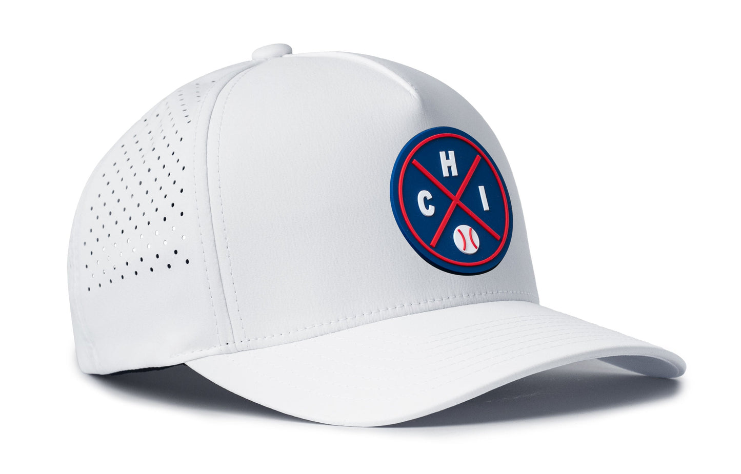 Chicago Baseball Performance 5-Panel Hat  |  Blue CHI X Flexfit® Snapback