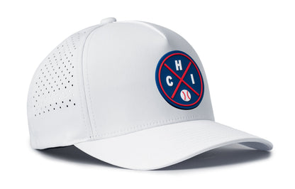 Chicago Baseball Performance 5-Panel Hat  |  Blue CHI X Flexfit® Snapback