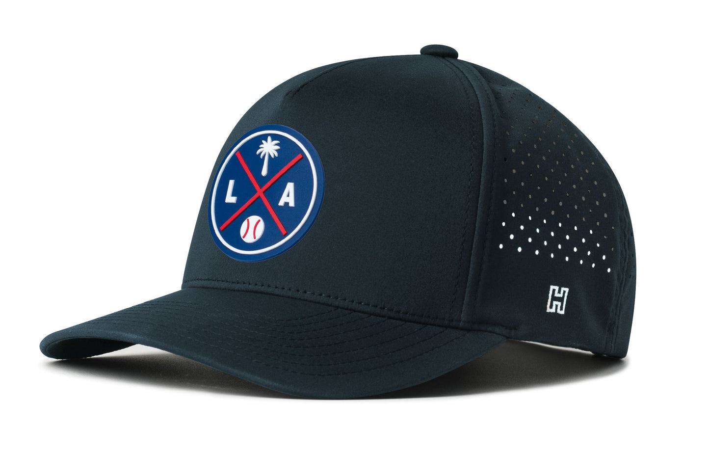 Los Angeles Baseball Performance 5-Panel Hat  |  Blue LA X Flexfit® Snapback