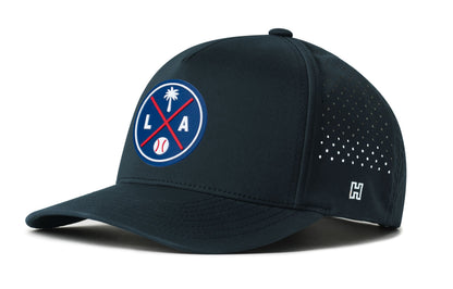 Los Angeles Baseball Performance 5-Panel Hat  |  Blue LA X Flexfit® Snapback