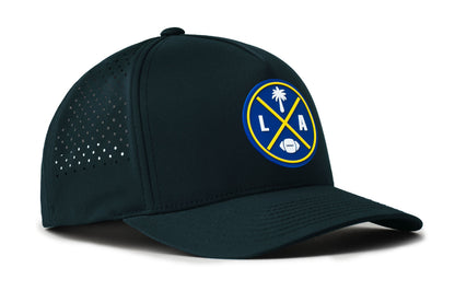 Los Angeles Football Performance 5-Panel Hat  |  Dark Blue LA X Flexfit® Snapback