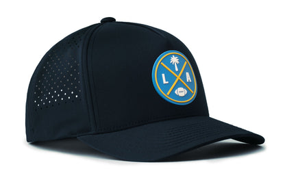 Los Angeles Football Performance 5-Panel Hat  |  Light Blue LA X Flexfit® Snapback