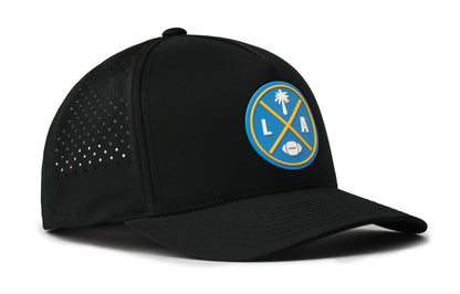 Los Angeles Football Performance 5-Panel Hat  |  Light Blue LA X Flexfit® Snapback