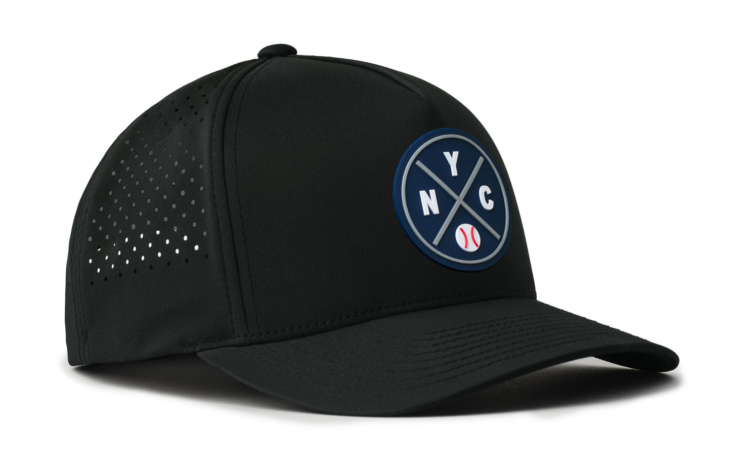 New York Baseball Performance 5-Panel Hat  |  Navy NYC X Flexfit® Snapback