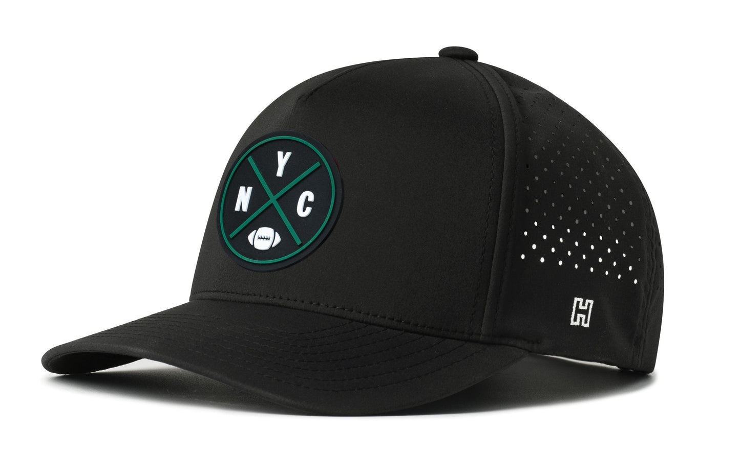 New York Football Performance 5-Panel Hat  |  Green NYC X Flexfit® Snapback