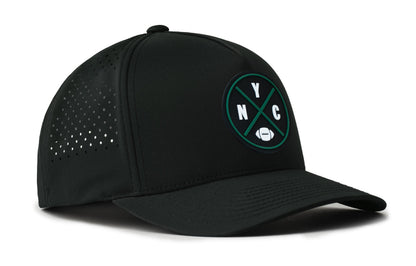 New York Football Performance 5-Panel Hat  |  Green NYC X Flexfit® Snapback
