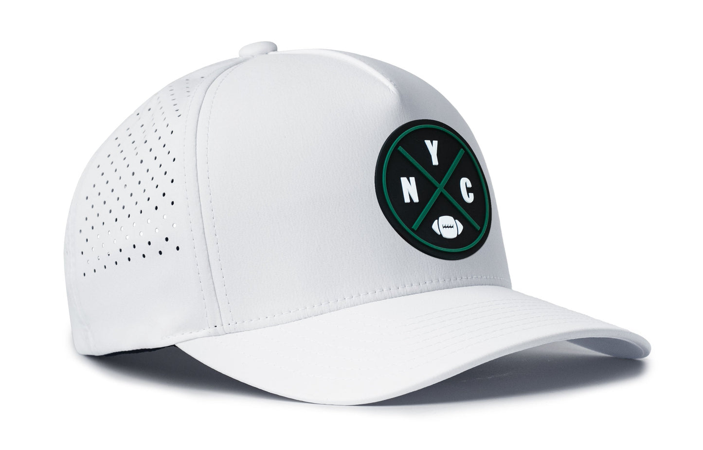 New York Football Performance 5-Panel Hat  |  Green NYC X Flexfit® Snapback