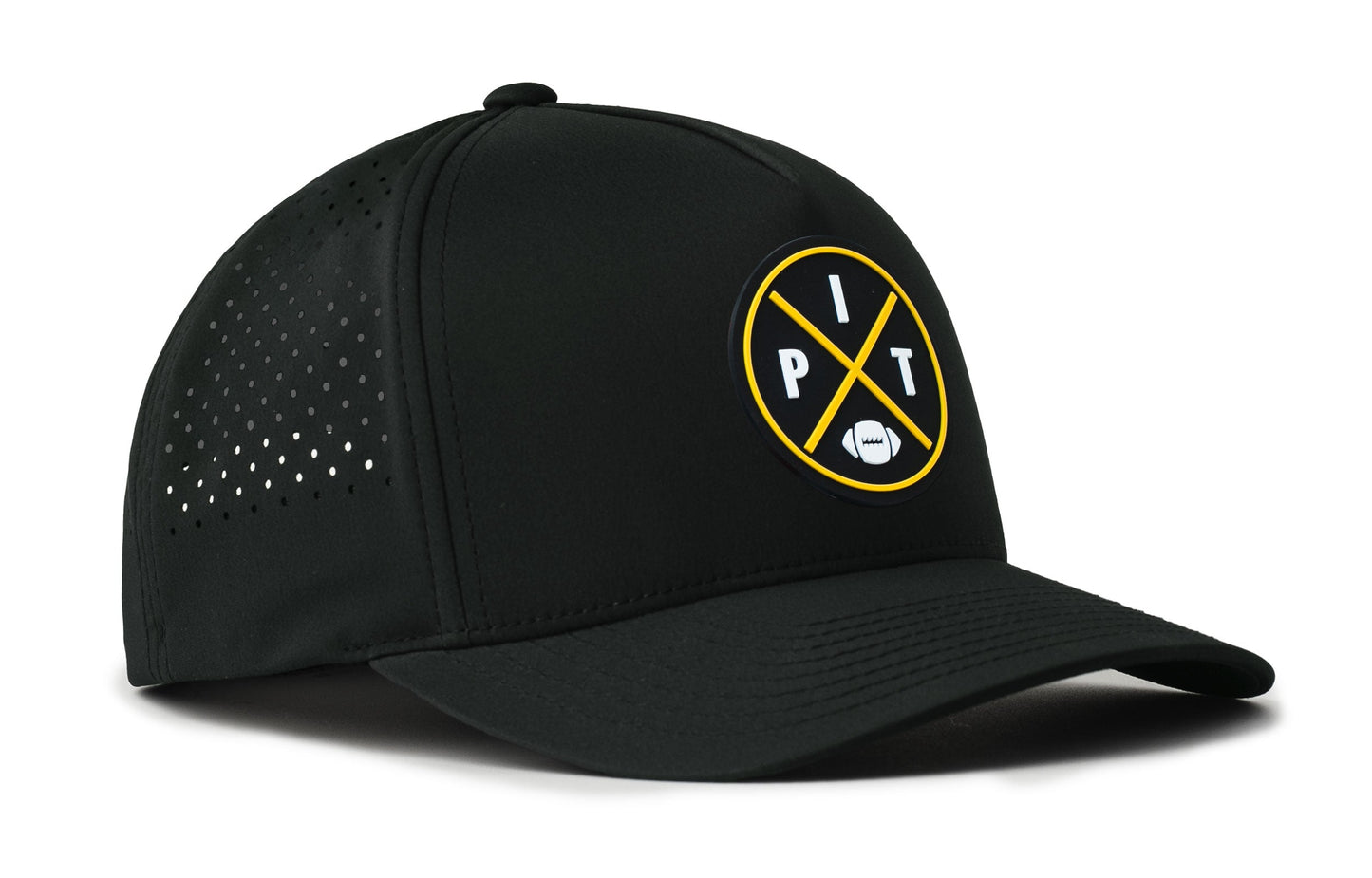Pittsburgh Football Performance 5-Panel Hat  |  Black PIT X Flexfit Snapback
