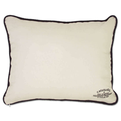 Harvard University Collegiate Embroidered Pillow by CatStudio