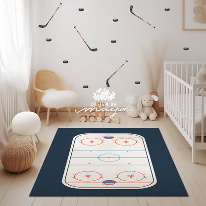 Baseball Field Playroom Rug / World map Area Rug